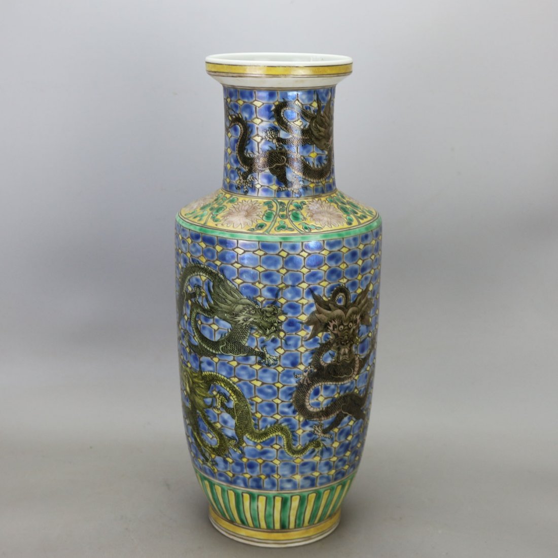 The qing emperor kangxi three dragon grain wooden stick (1 of 5)