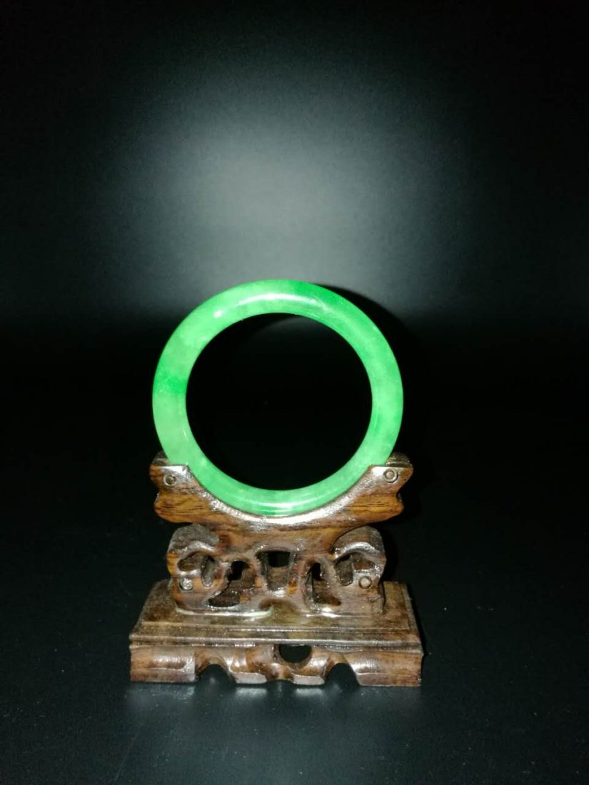 Chinese Green Jade Bracelet (1 of 7)