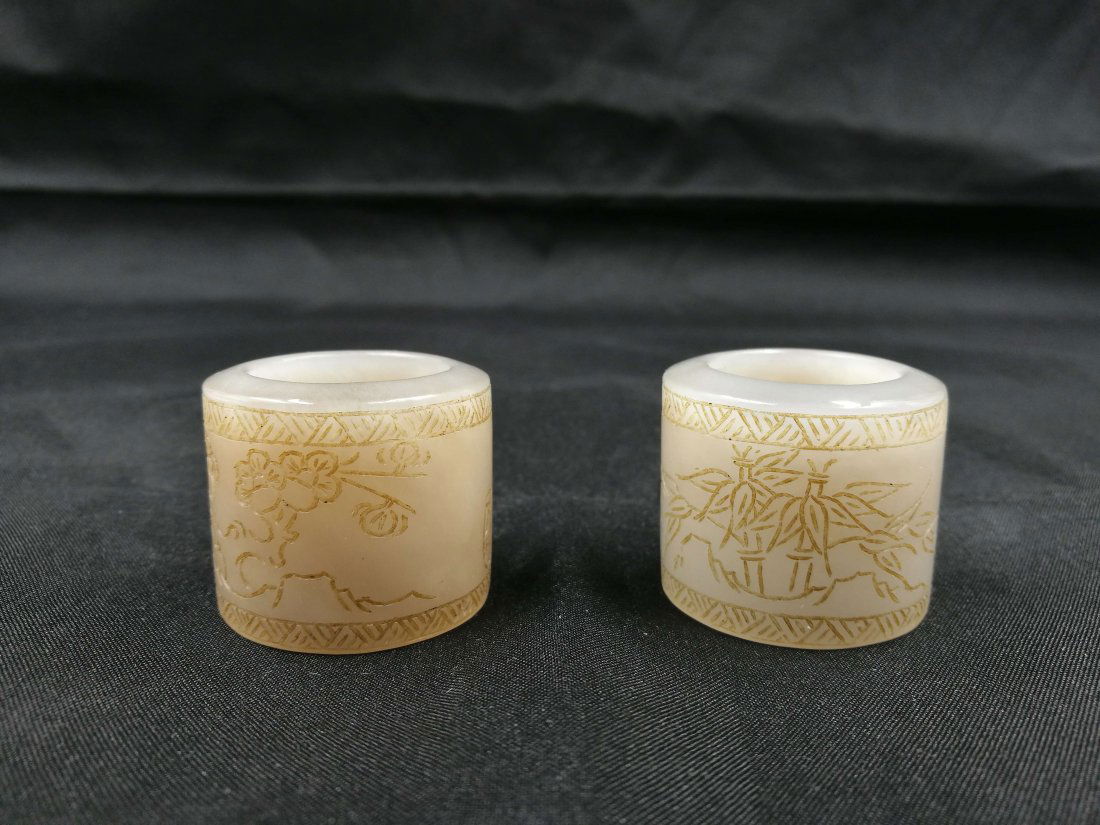 Vintage Chinese Hetian Jade Ring (1 of 7)