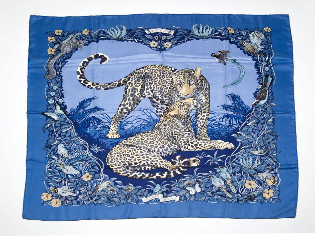 HERMES Hermes foulard de soie jungle love (1 of 2)