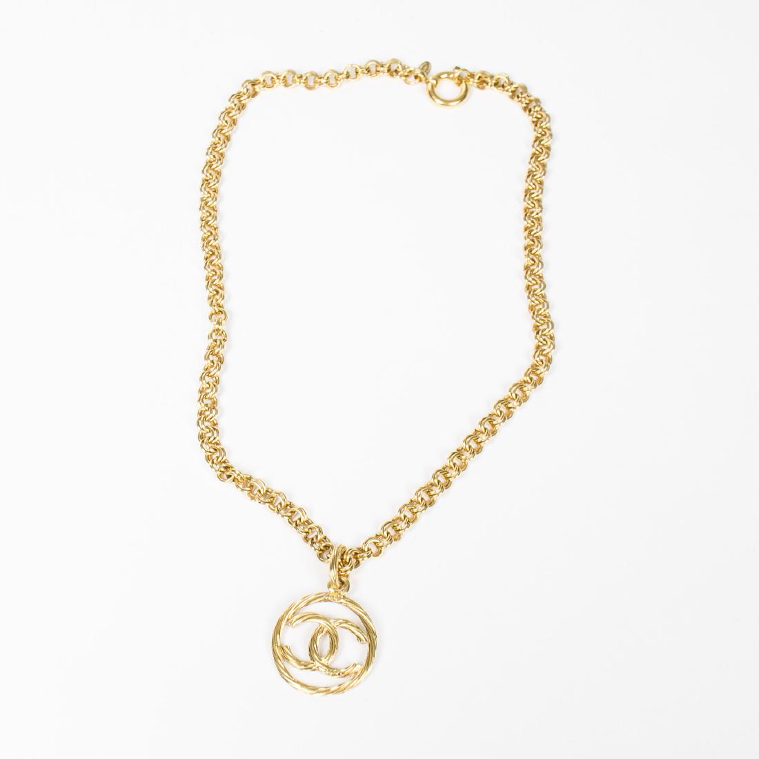 Chanel Logo Necklace (1 of 2)
