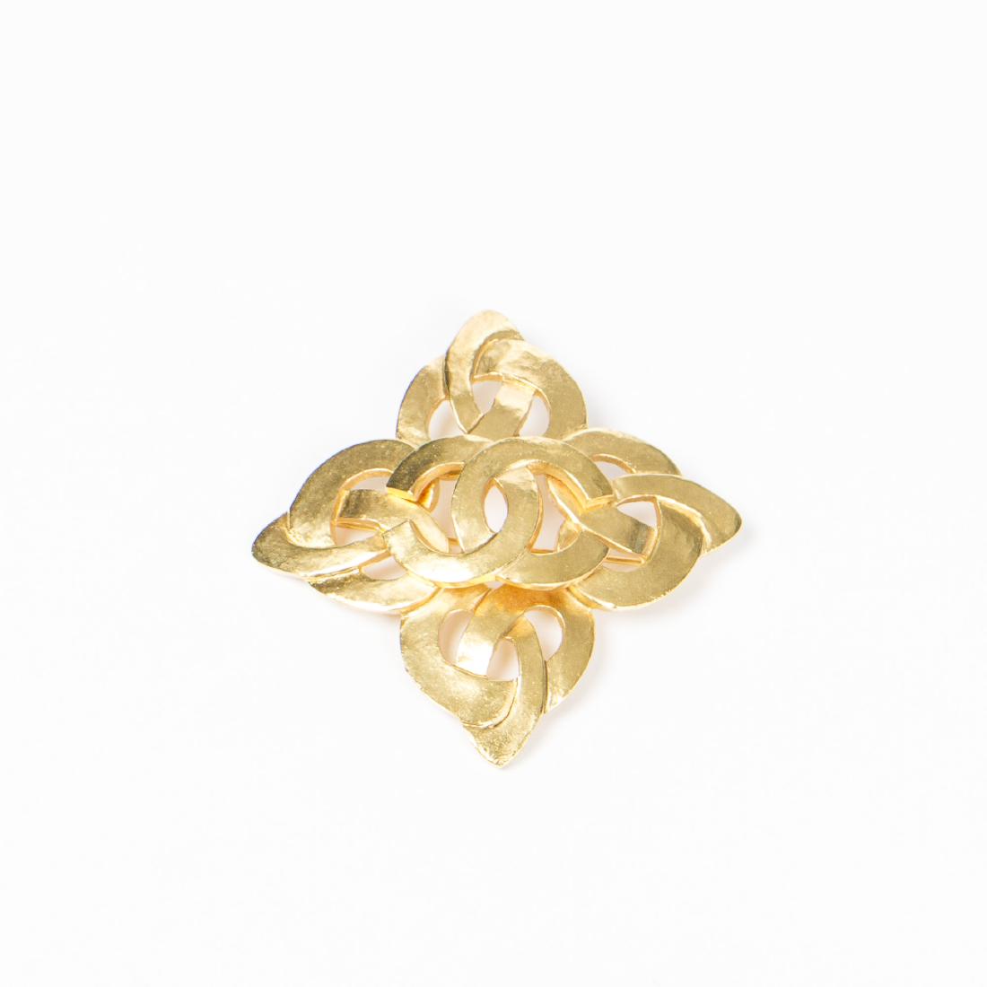 Chanel Cross Heart Logo Brooch (1 of 2)