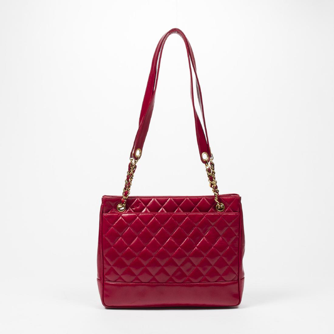 Chanel Vintage Tote 2 Exterior Pocket (1 of 5)