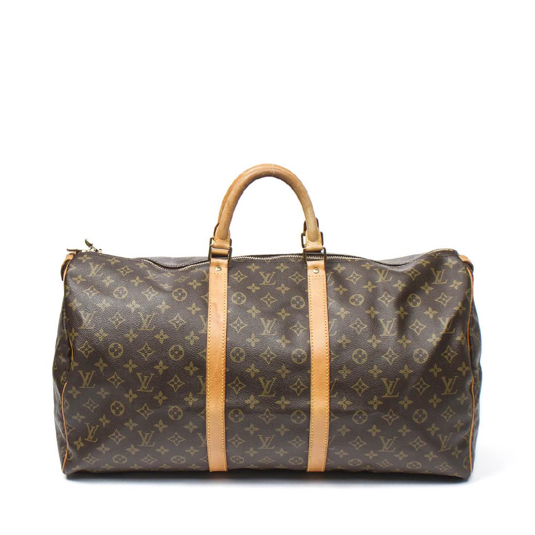 LOUIS VUITTON Keepall 55 in Brown Monogram Canvas (1 of 6)