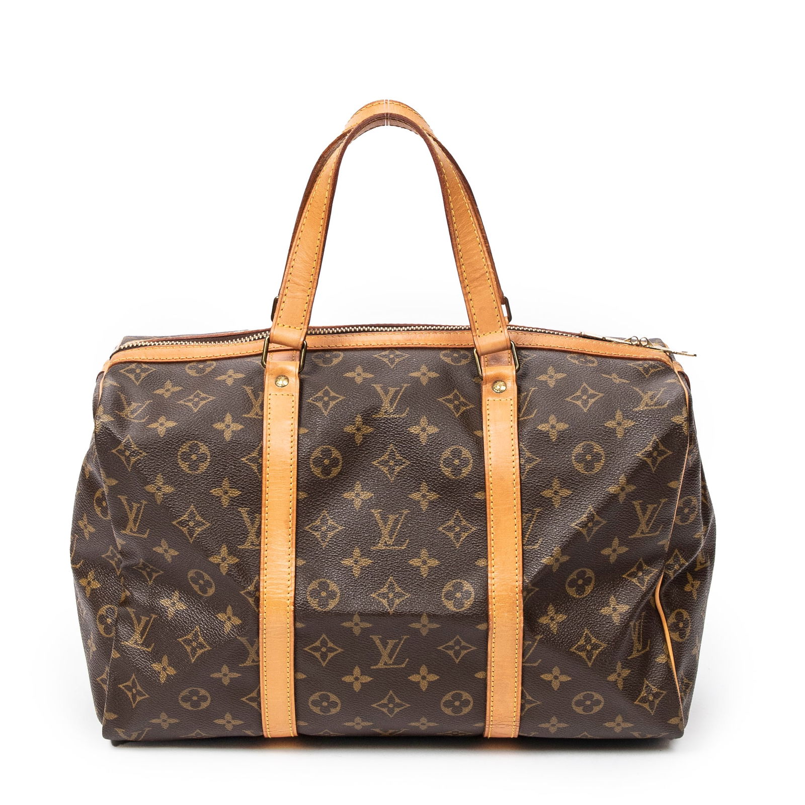 Louis Vuitton Sac Souple 35cm: Louis Vuitton Sac Souple 35cm in Brown Monogram Coated Canvas. Hardware is in Golden Brass metal. Its dimensions are the following (L*H*D): 35*22*17,5cm. Production code: 883TH (Created in March 1988)