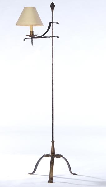 145 Samuel Yellin Wrought Iron Adjule Floor Lamp W Mar 10 145 Samuel Yellin Wrought Iron Adjule Floor Lamp W