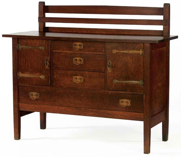 412 GUSTAV STICKLEY Sideboard with plate rack Mar 08, 2008