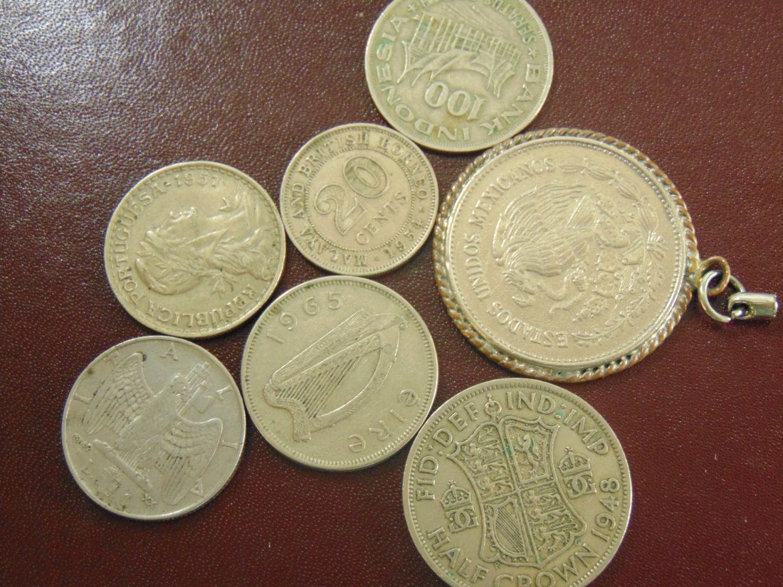 Lot of 7 World Coins (1 of 1)