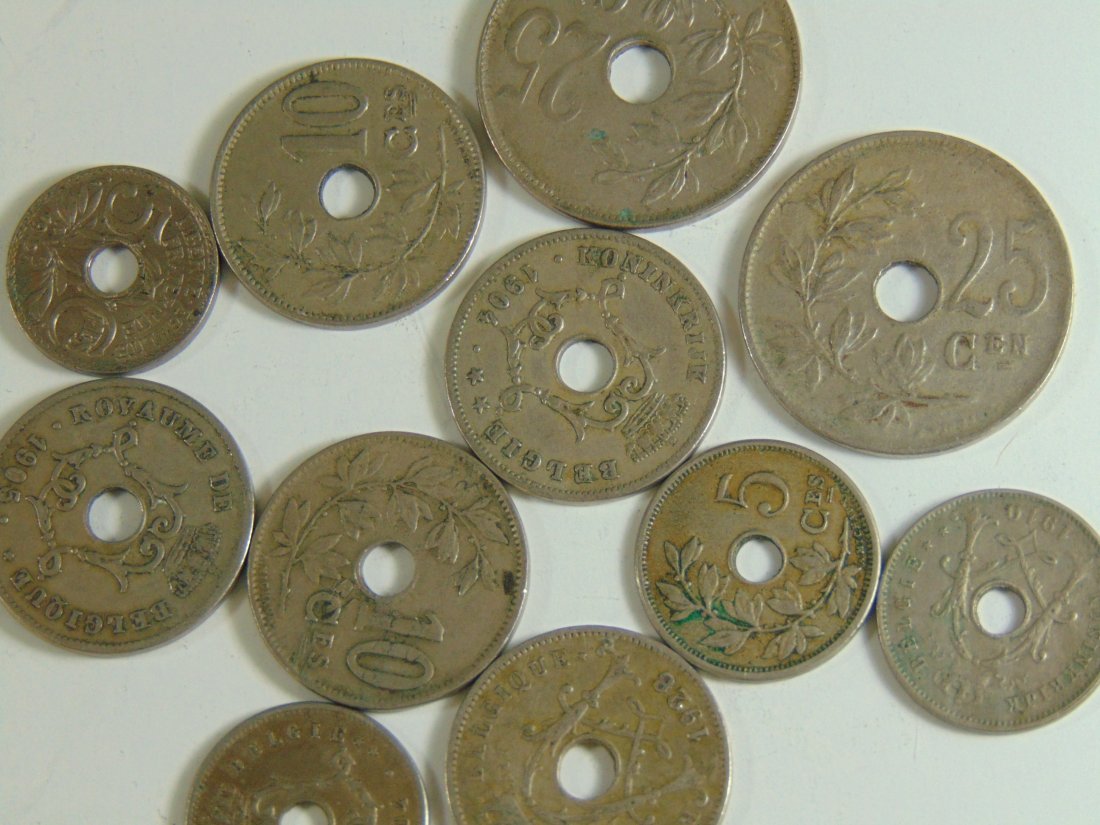 Lot of 11 Belgie World Coins (1 of 1)