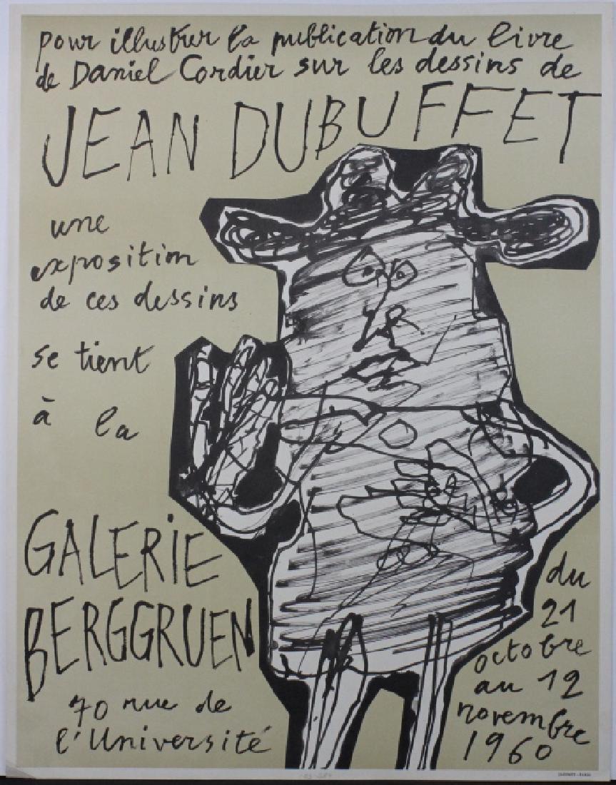 Jean Dubuffet Galerie Berggruen Poster 1960 Bass Museum (1 of 6)