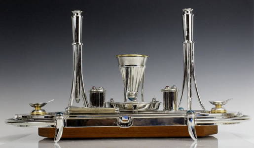 SWED Masters Sterling Israel Modernist Shabbat Set