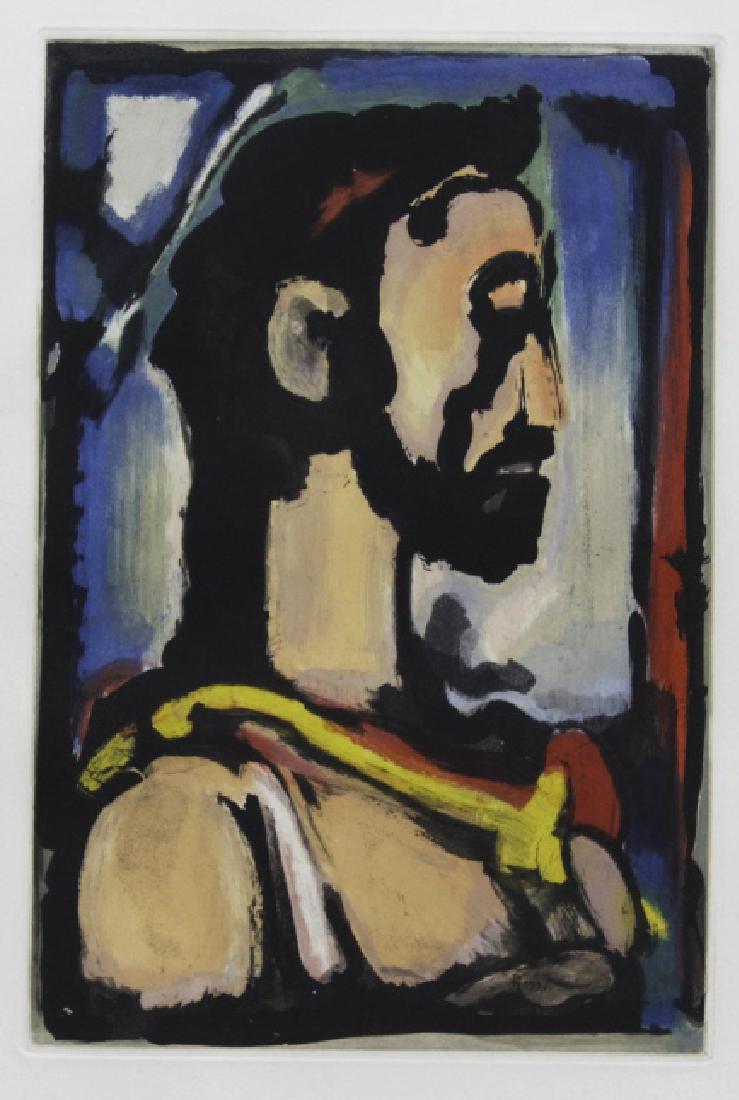 Georges Rouault Christ de Profil Color Aquatint Print (1 of 9)