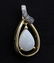 PAIR of 14k Yellow Gold Opal & Diamond Drop Earrings - 3