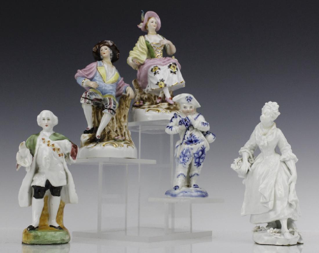 ESTATE LOT of 5 Continental Porcelain Statue Figurines (1 of 8)