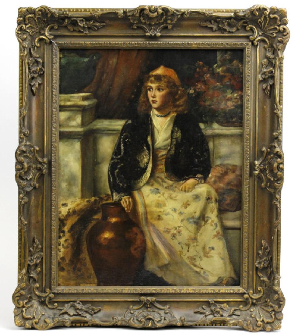 C Graves 1880s Orientalist Oil Painting LISTED ARTIST (1 of 7)