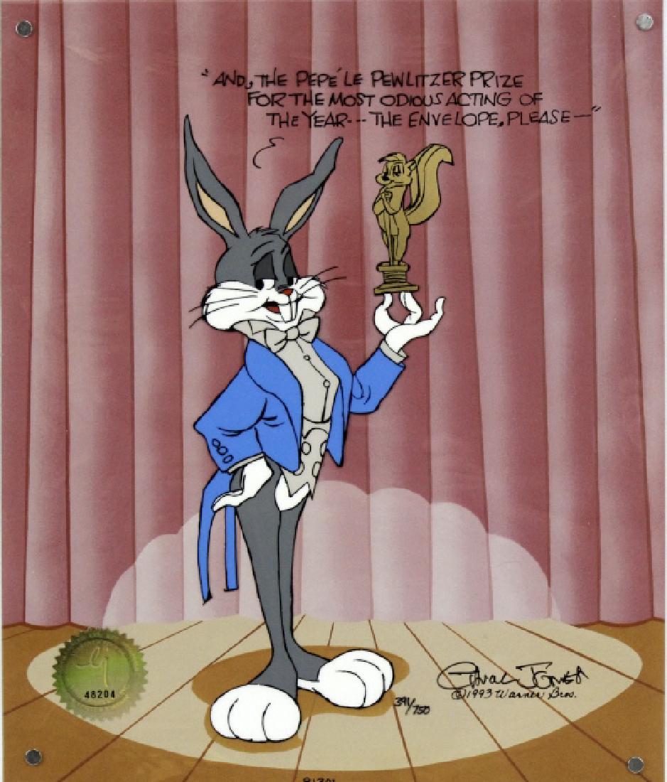 Signed Chuck Jones Bugs Bunny Pewlitzer Cel Sercel (1 of 6)