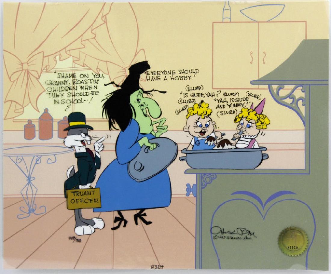 Signed Chuck Jones Bugs & Which Hazel Cel Sericel (1 of 6)