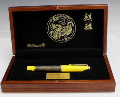 PELIKAN Mystical Kirin LE Sterling Silver Fountain Pen: The Pelikan's Kirin is the 5th and the final piece of the entire Pelikan Asia LE, they started off with the Dynasty, Phoenix, White Tiger, Xuan Wu and now the KIRIN. With only a precious 888 pens are