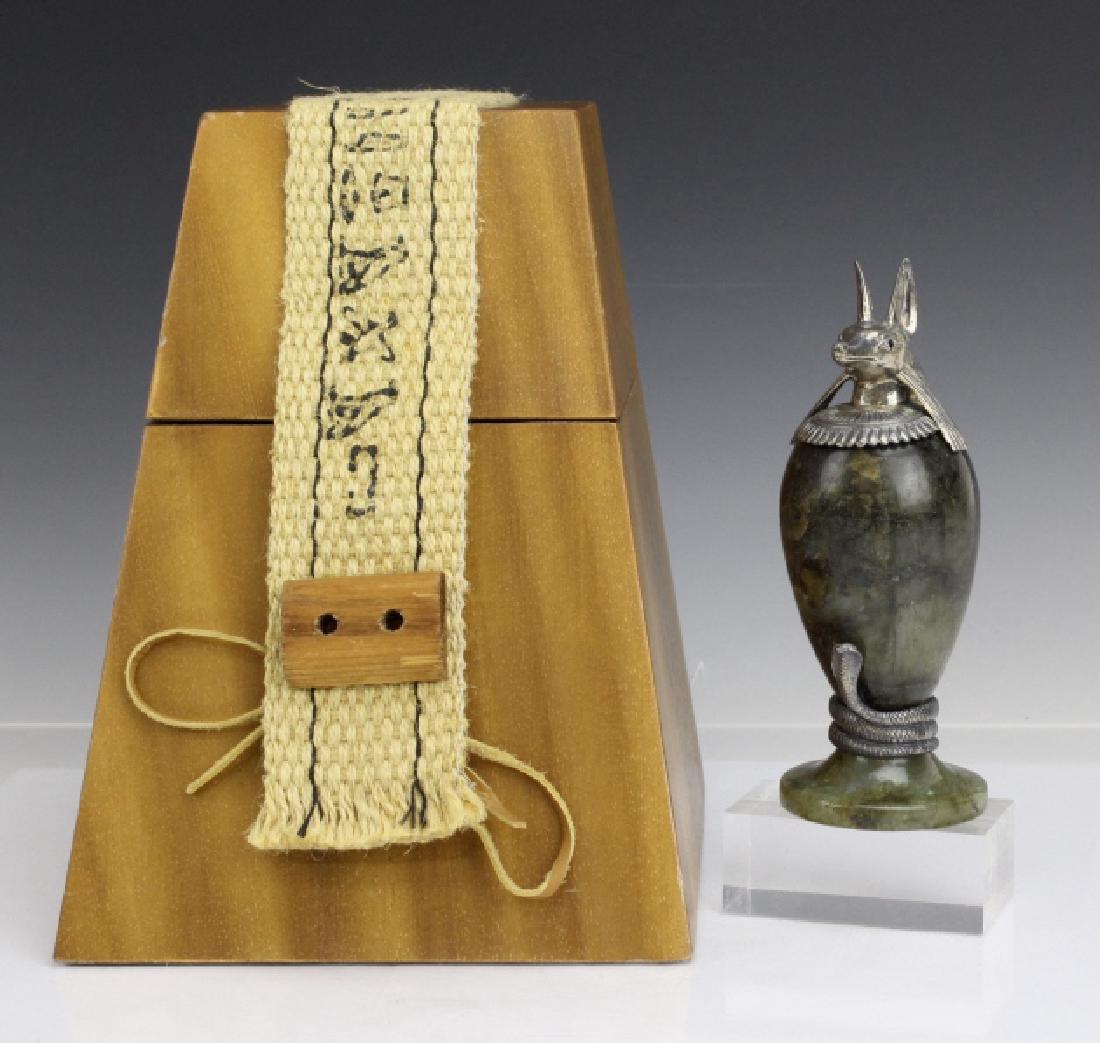 MONTEGRAPPA Luxor Sterling Silver Labradorite Inkwell (1 of 10)