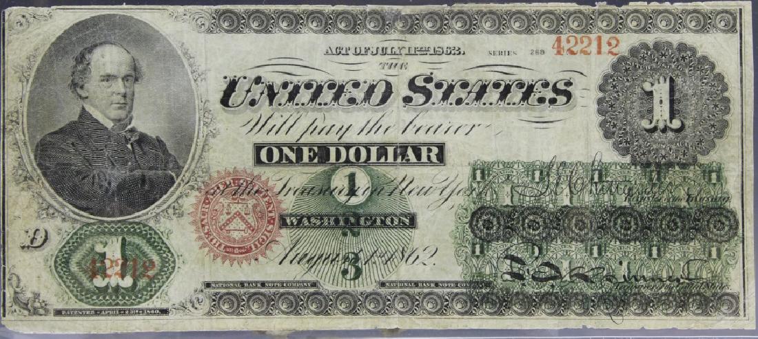 1862 Large Size $1 Legal Tender Note Fr. 16c (1 of 2)
