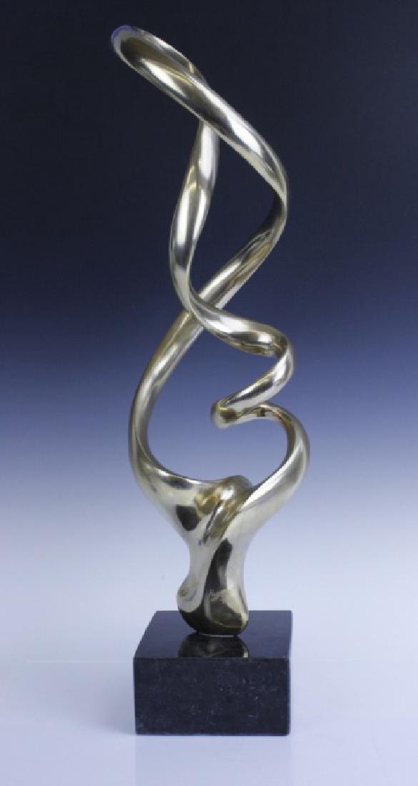 KIEFF GREDIAGA Modernist Bronze Twist Sculpture (1 of 7)