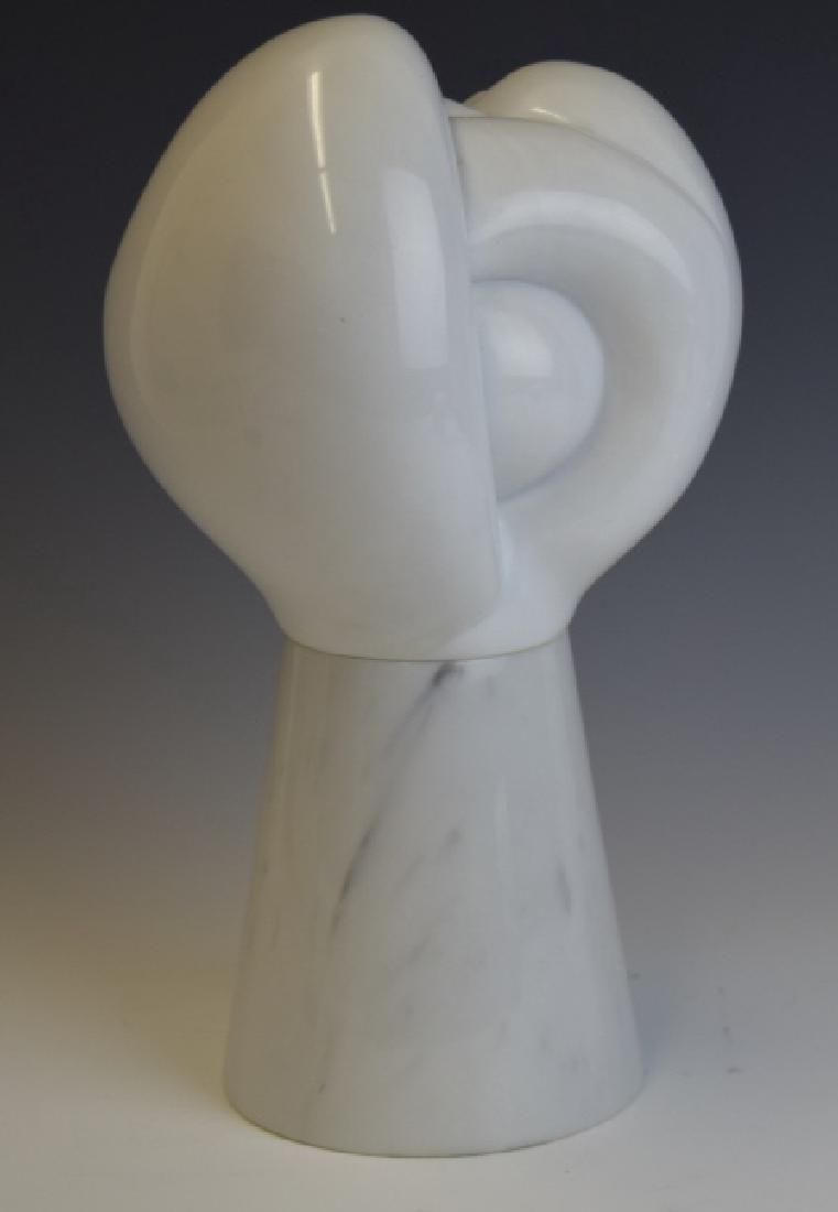 GRAHAM Abstract White Marble Modernist Sculpture (1 of 5)