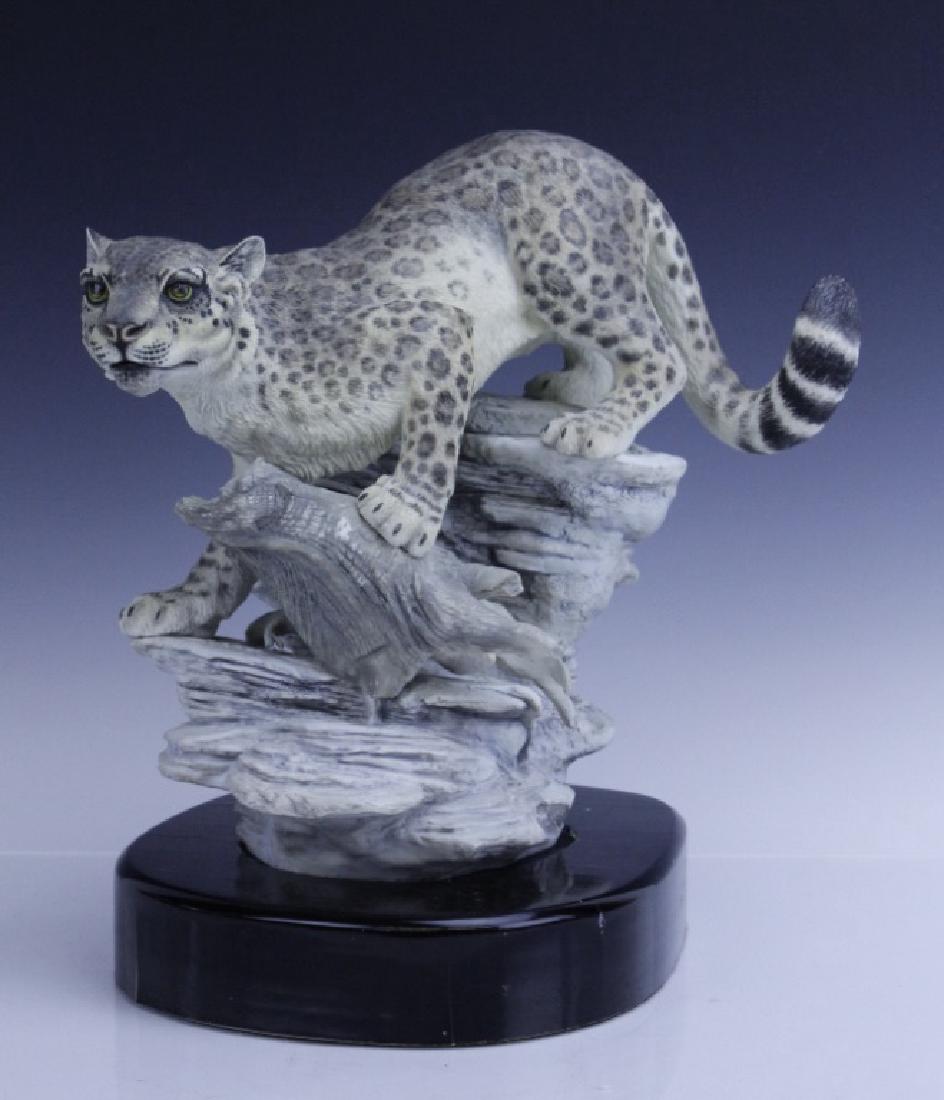 Rare Large BOEHM Snow Leopard Porcelain Figurine (1 of 10)