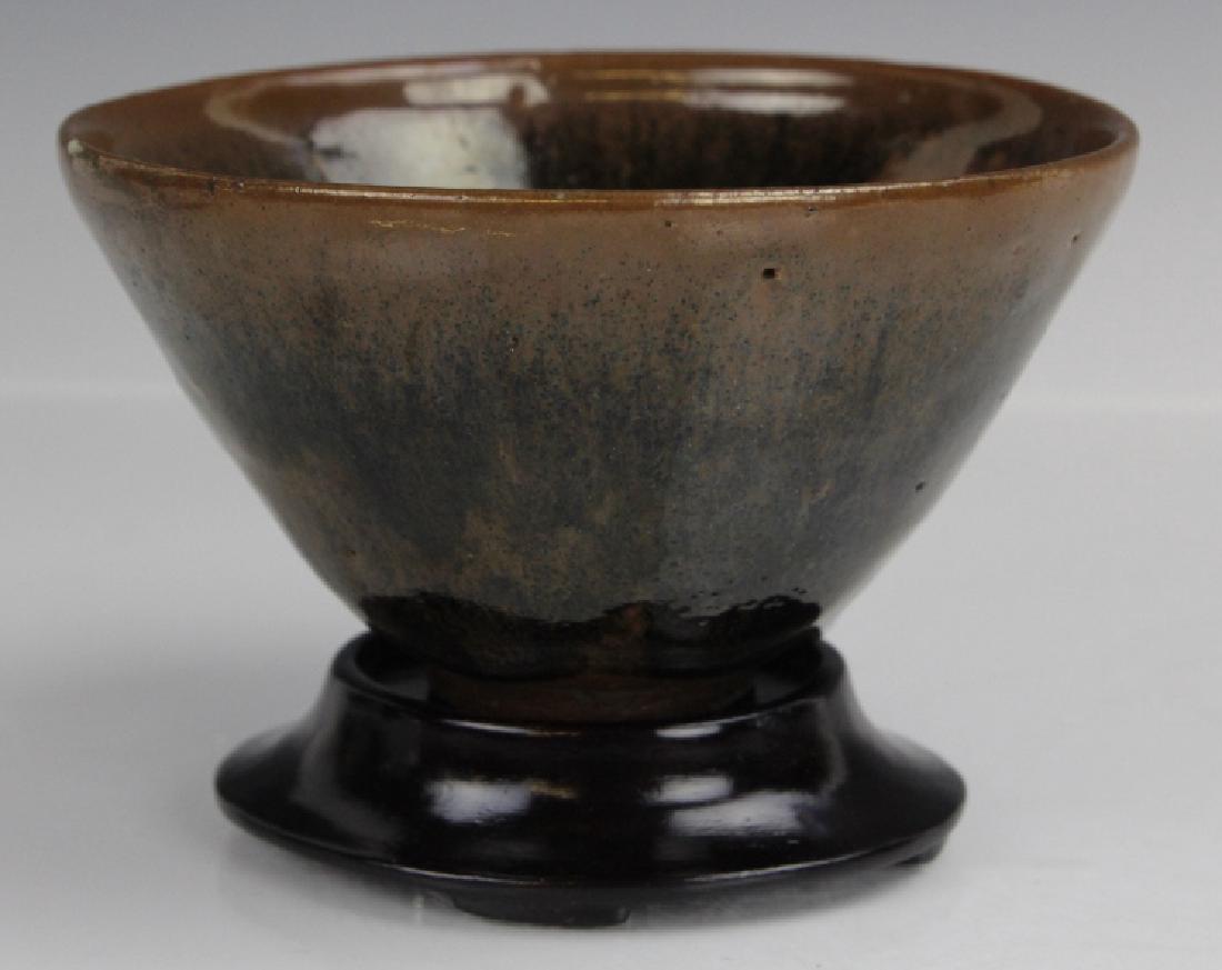 Sung Dynasty Brown Pottery Drip Glaze Tea Bowl (1 of 9)