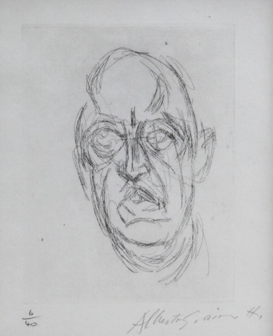 ALBERTO GIACOMETTI Iliazd L/E Portrait Etching (1 of 5)