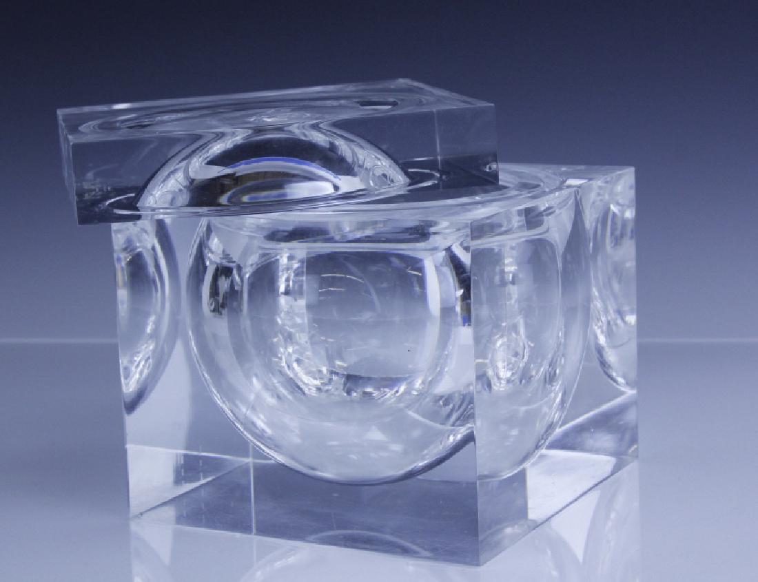 Modernist Alessandro Albrizzi Lucite Ice Bucket (1 of 8)