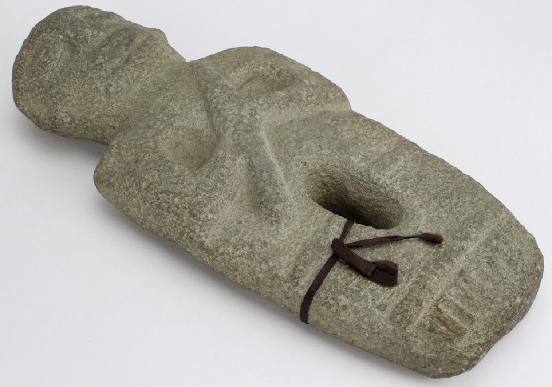 Early Pre Colombian Carved Stone Male God Figure (1 of 7)