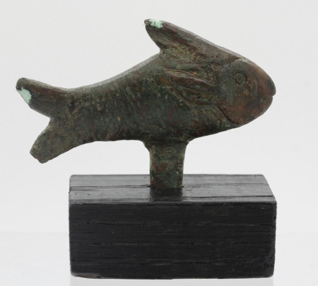 Ancient Egyptian Cast Bronze Fish Figure (1 of 7)