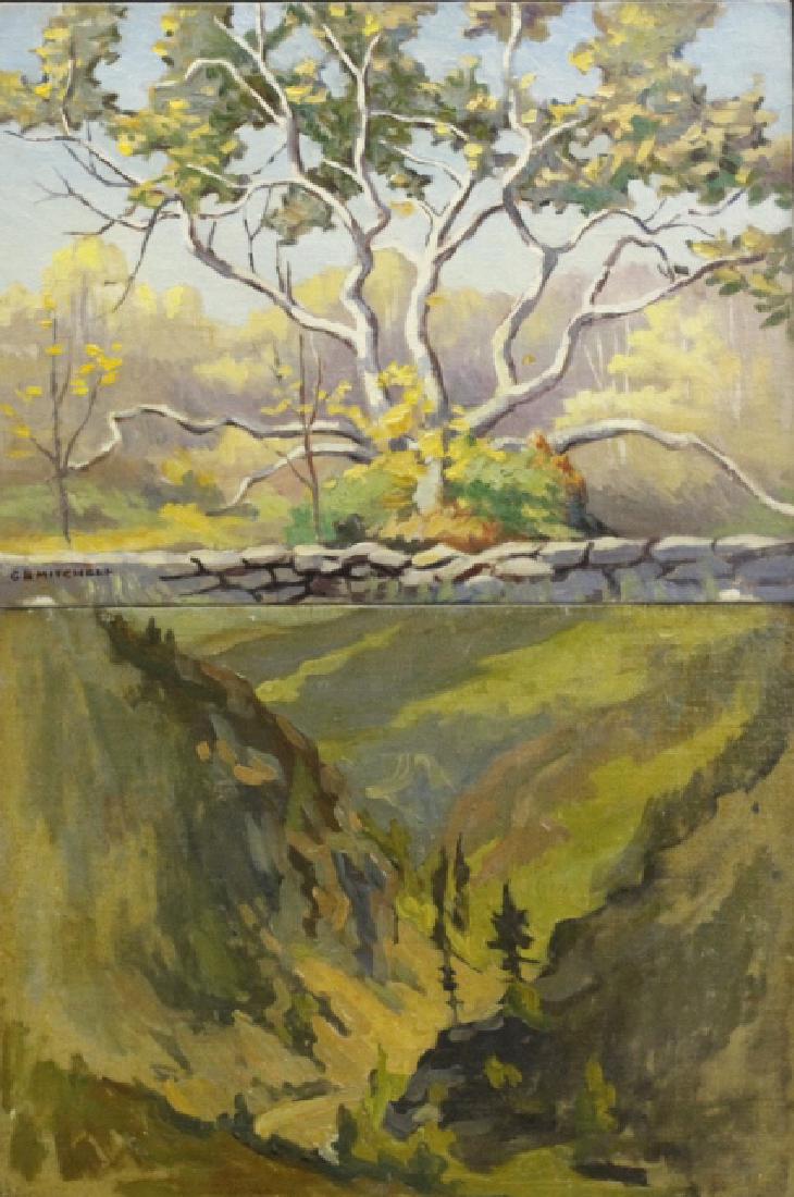 Pair GEORGE MITCHELL Landscape Oil Paintings (1 of 8)