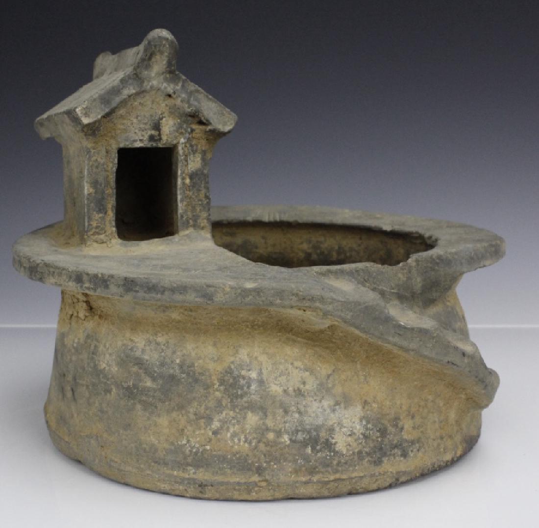 Han Dynasty Grey Pottery Model of Well House (1 of 10)