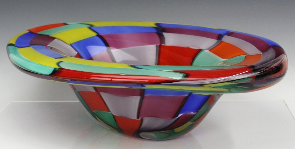 Signed Eros Raffael Murano Italian Art Glass Bowl (1 of 6)