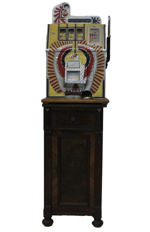 Mills Novelty Co War Eagle Quarter Slot Machine c. 1931 (1 of 10)