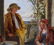Antique DAVID HARDY Interior Scene Oil Painting - 5