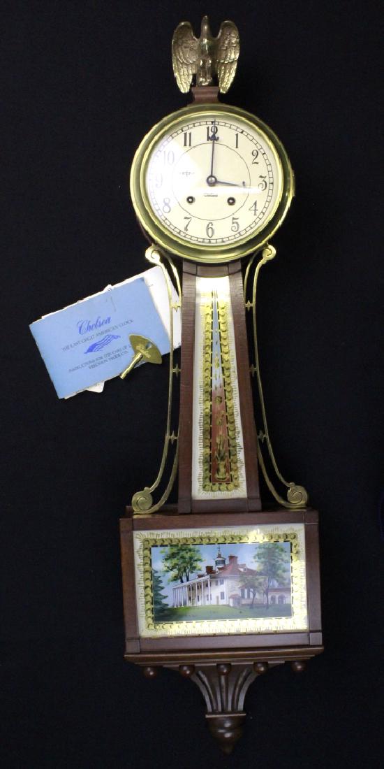 CHELSEA Mt Vernon Mahogany Case Banjo Clock (1 of 8)