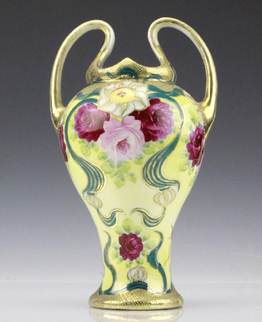 Floral & Gilt Decorated Antique Nippon Vase (1 of 9)