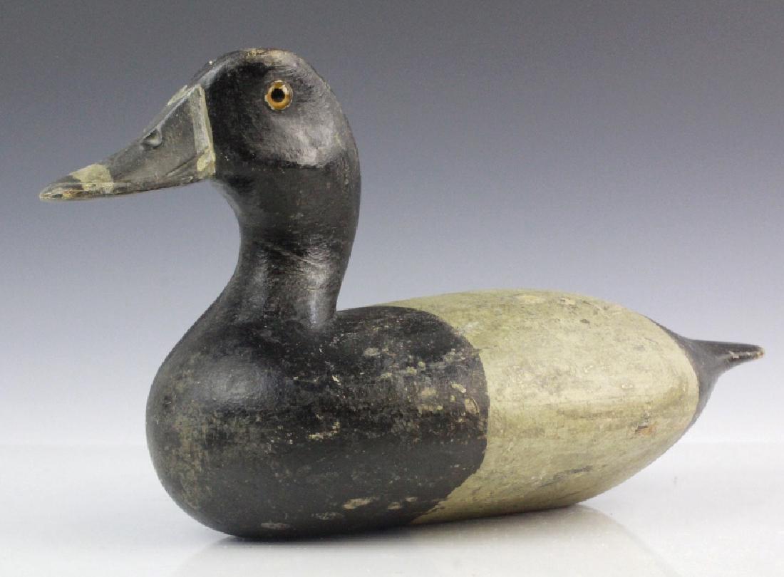 Antique Chesapeake Blue Bill Carved Duck Decoy (1 of 7)