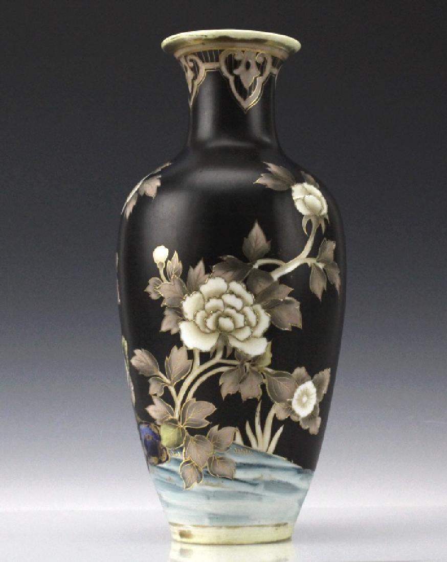 Gilt & Hand Painted Floral Antique Nippon Vase (1 of 10)
