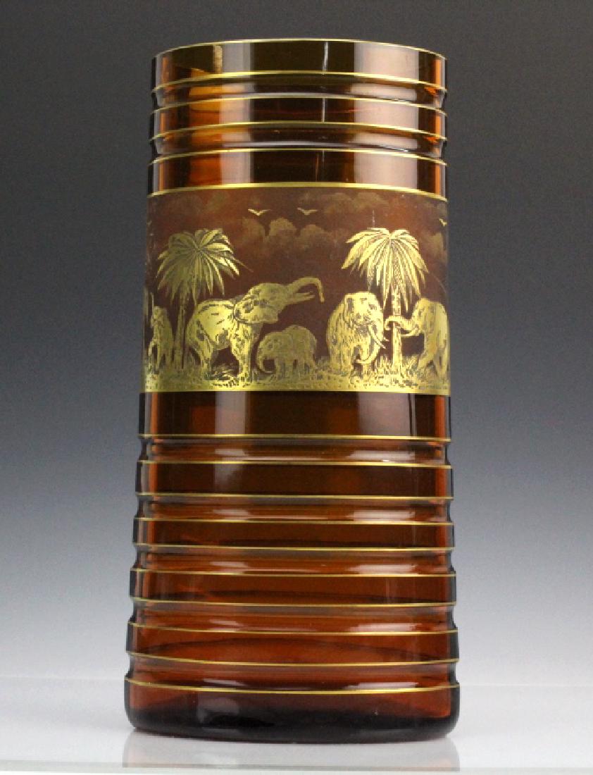 Signed MOSER Rudolf Wels Animor Art Glass Vase (1 of 9)