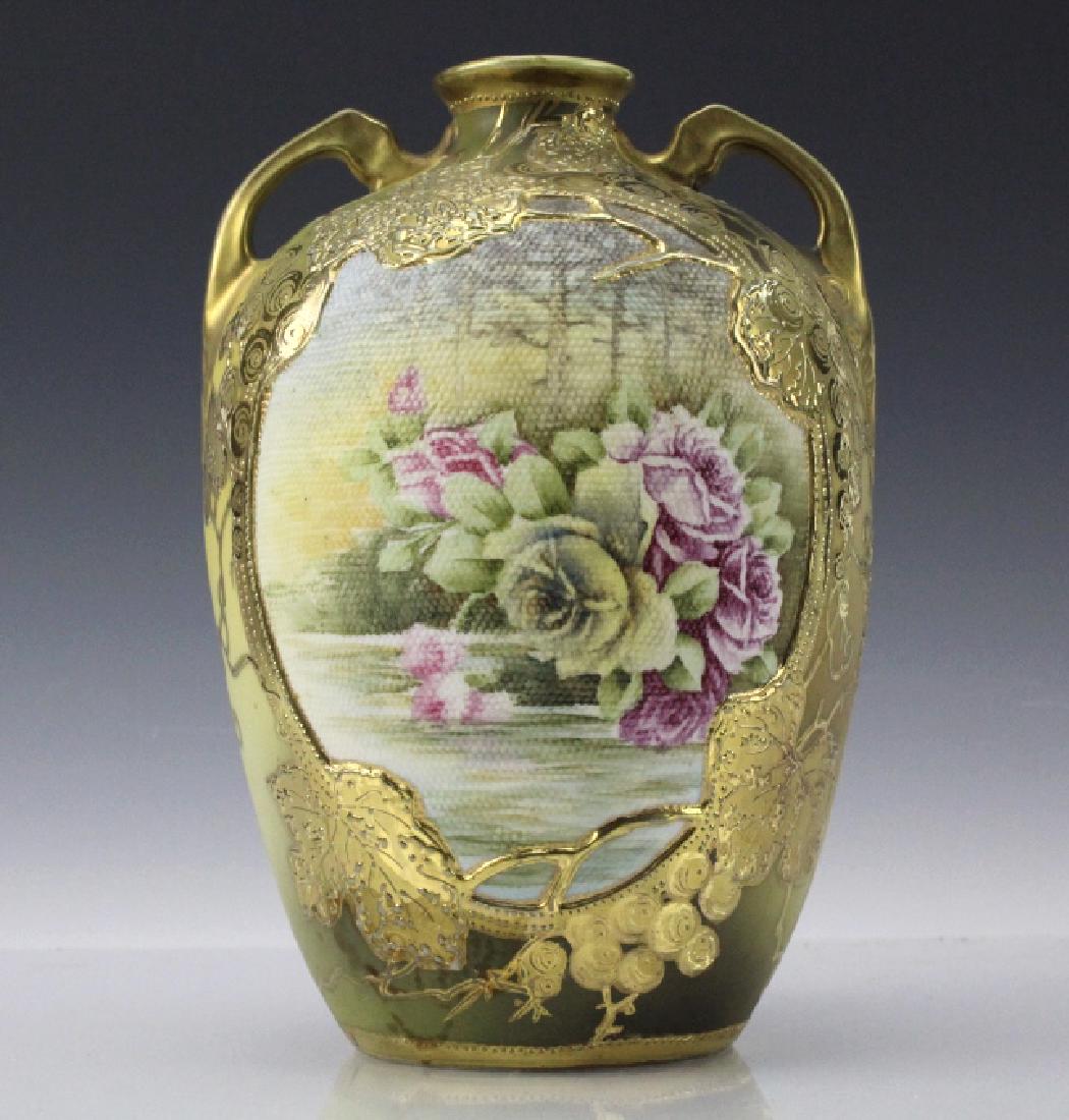 Textured Nippon Painted & Gilt Water Jug Form Vase (1 of 10)