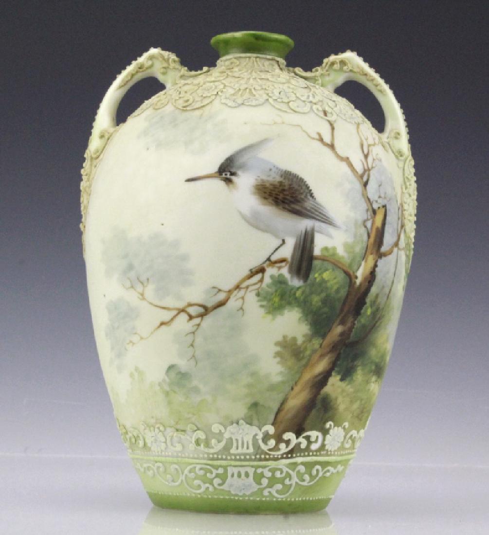 Antique Nippon Moriage & Painted Bird Water Jug (1 of 10)