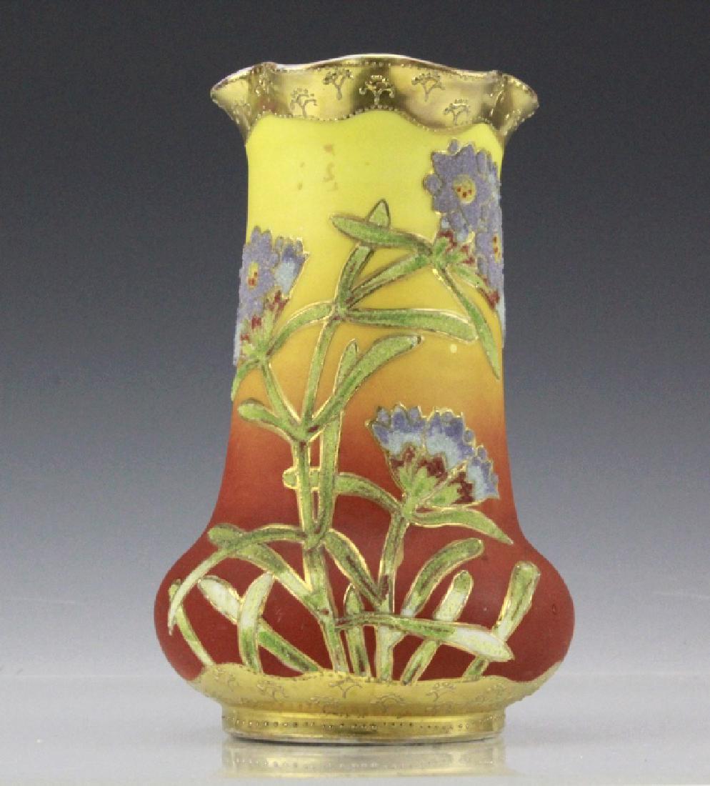 Rare Nippon Coralene & Gilt Painted Vase (1 of 10)