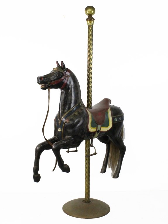 Josef HÃ¼bner Studio Wood Carved Carousel Horse (1 of 8)