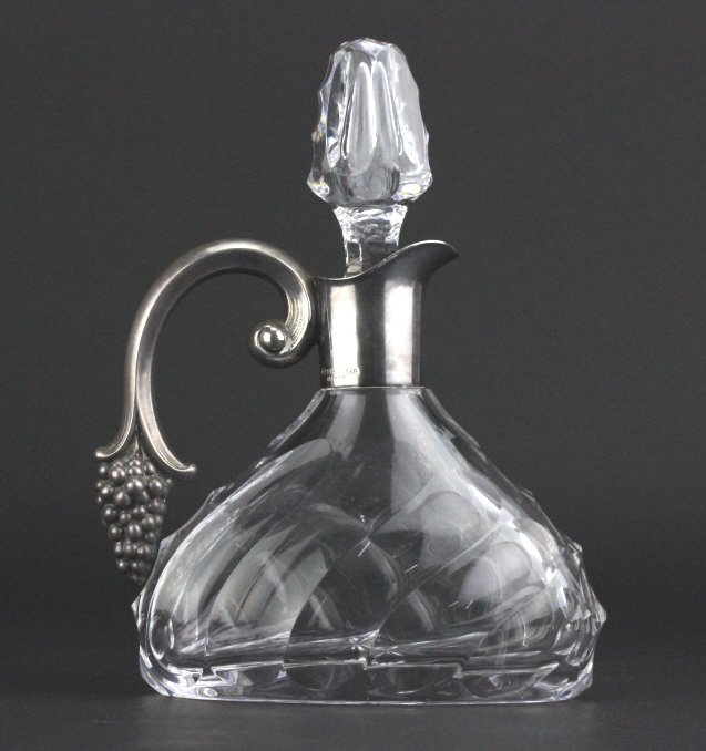 Spritzer Fuhrmann Sterling Silver Crystal Decanter (1 of 7)