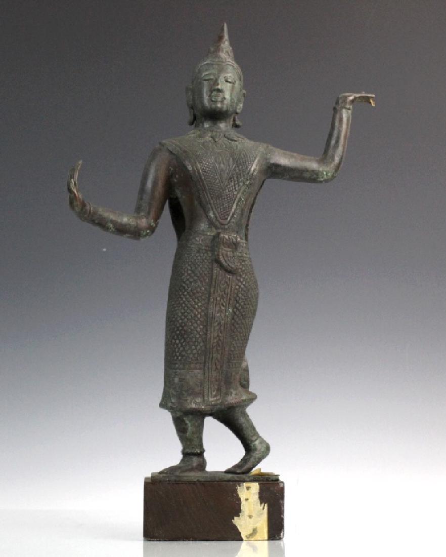 Southeast Asian Thai Dancer Bronze Statue (1 of 9)