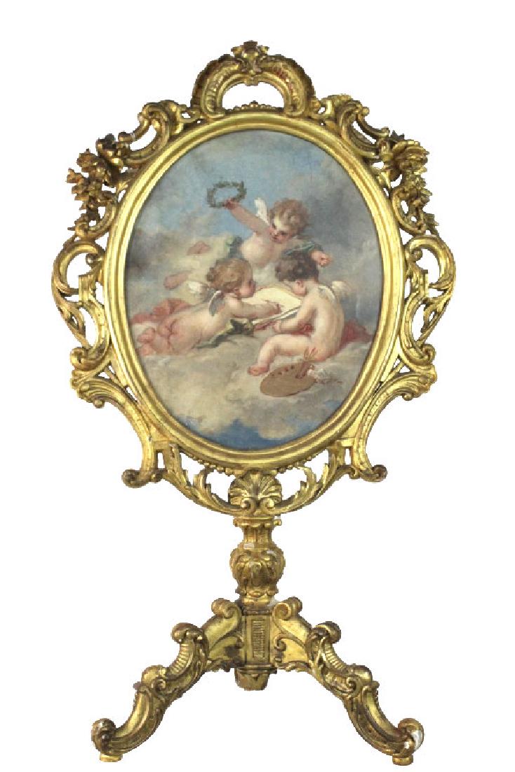 Oval Screen Painting Francois Boucher from BASS MUSEUM (1 of 7)