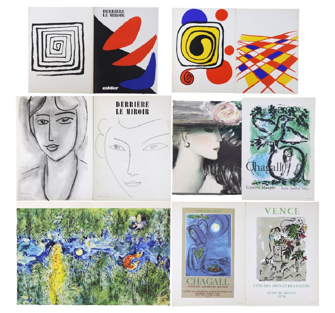 10 Calder Matisse Chagall Color Litho Bookplates (1 of 8)